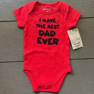 Okie Dokie Newborn Onesie “I Have the Best Dad Ever”